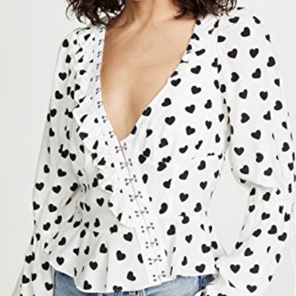 For Love and Lemons Heart Top